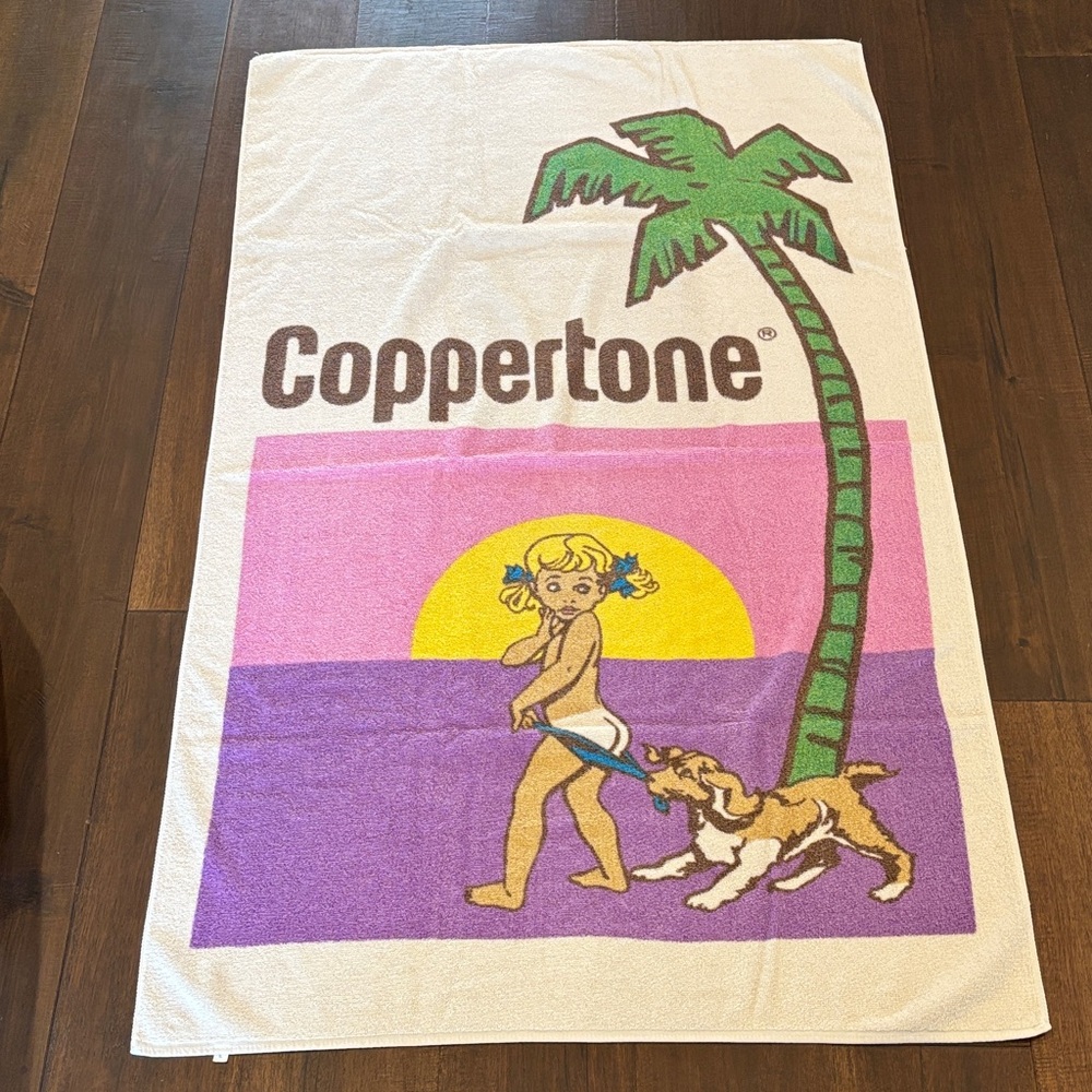 Vintage Coppertone “Water Babies” Beach Towel
